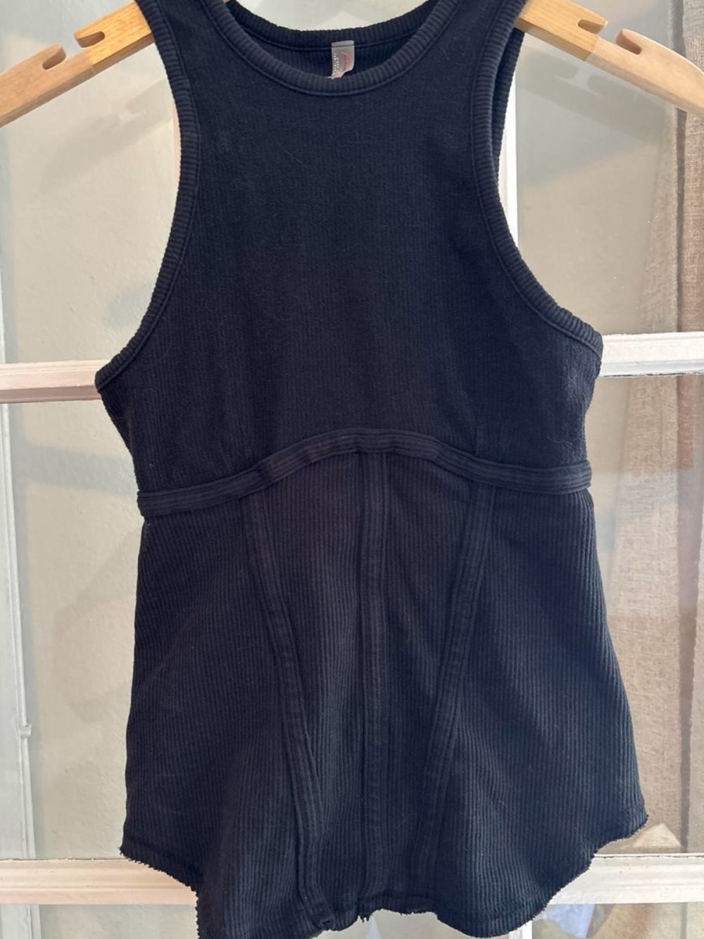 Free People Movement Black Ribbed Tank - Small